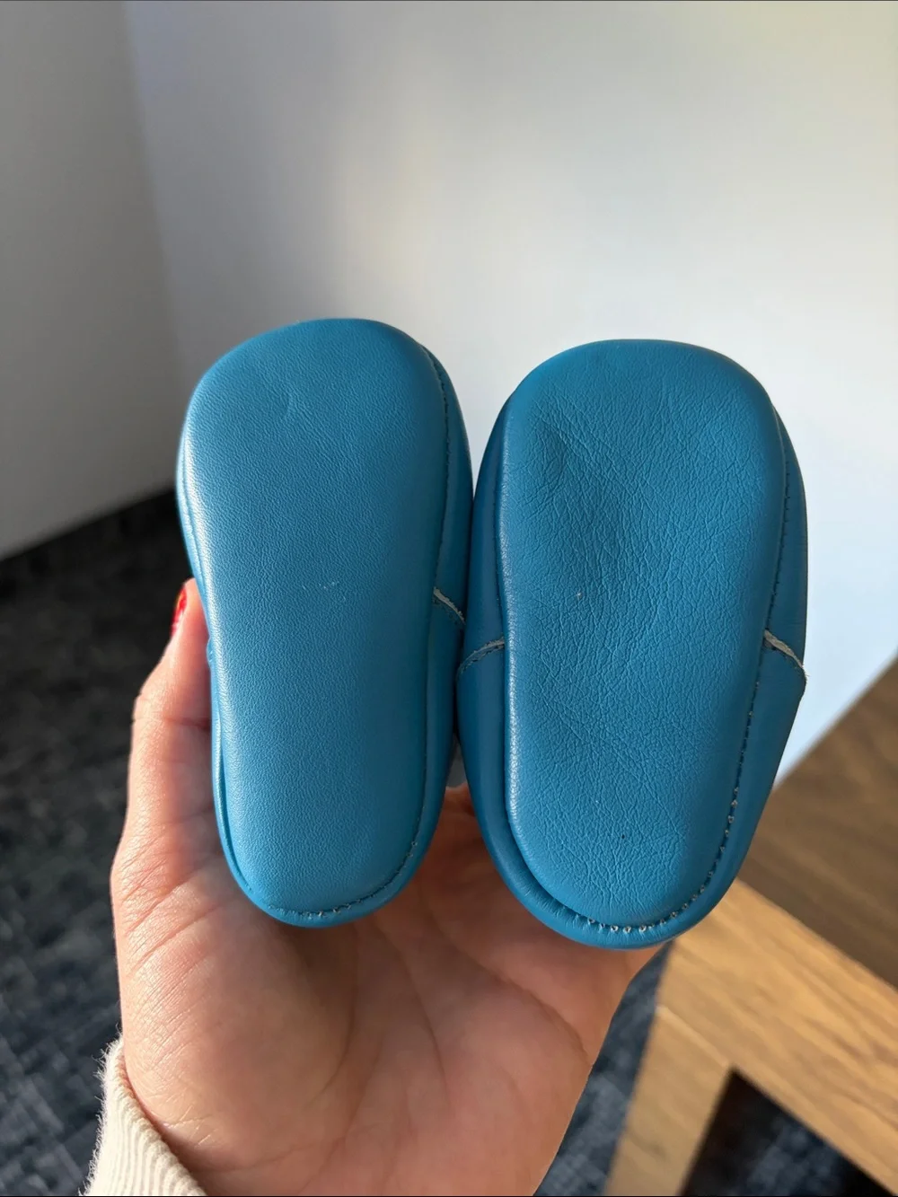 Jacadi Paris Baby T Bar Shoe Blue